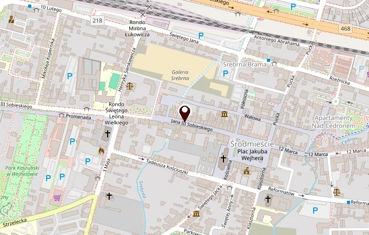 Mapa dojazdu — ul. Sobieskiego 280/2, 84-200 Wejherowo